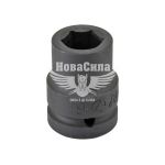 Головка торцева ударна низька шестигранна 3/4 19 мм. (Hans)