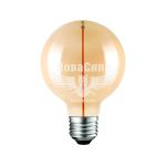 ETRON Світлодіодна лампа E27 Filament Magnetic 3Вт 1800K G95 Golden