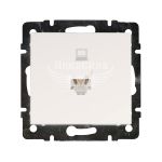 LEZARD RAIN Розетка комп'ютерна RJ45 CAT5, білий, (без рамки)