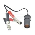 Гніздо прикурювача з крокодилами (ДК) до АКБ (12V, 15А, 30см.)