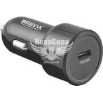 Зарядне для портативних пристроїв 12-24V (Brevia) 1USB-C, 20W