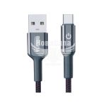 Кабель для зарядки моб. телеф. USB-A to Type-C (Brevia) 1.2м. чорний, Box (52120)
