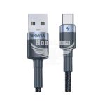Кабель для зарядки моб. телеф. USB-A to Type-C (Brevia) 1.2м. чорний, Box (53120)