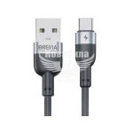 Кабель для зарядки моб. телеф. USB-A to Type-C (Brevia) 1.2м. чорний, Box (54120)