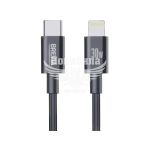 Кабель для зарядки моб. телеф. Type-C to Lightning (Brevia) 1м. чорний, 30W, Box (55100)