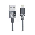 Кабель для зарядки моб. телеф. USB-A to Lightning (Brevia) 1м. чорний, Box (55100)
