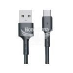 Кабель для зарядки моб. телеф. USB-A to MicroUSB (Brevia) 1м. чорний, Box