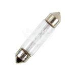 Лампочка 2-ох цокольна C10W біла 12V-10Вт SV8.5-8 41мм. (Brevia) (упак.-10шт.)
