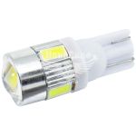 Лампочка без цоколя LED T10_W5W SMD біла 6-діодів 12V W2.1x9.5d (Solar) (упак.-10шт.)