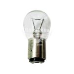 Лампочка 2-ох конт. груша біла 12V-21/4Вт P21/4W BAZ15d (Osram)