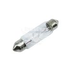 Лампочка 2-ох цокольна C10W біла 12V-10Вт SV8.5-8 41мм. (Osram) (упак.-10шт.)