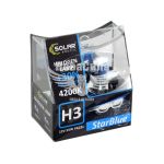 Лампочка галогенна H3 PK22s 12V-55Вт (Solar) 4200K (Star Blue) (кт. 2шт)