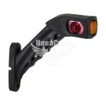 Ліхтар габаритний ріжок (Isiksan) LED 12-24V косий довгий правий