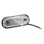Ліхтар габаритний універсальний (Isiksan) LED 12-24V овал підсвітка по кругу (білий)