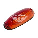 Ліхтар габаритний універсальний (Isiksan) LED 12-24V овал жовтий/червоний