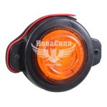 Ліхтар габаритний універсальний (Tempest) LED 24V жовтий (круглий)