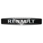 Наклейка з написом Renault (чорне тло) (силікон) 12х2,2