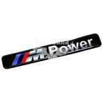 Наклейка BMW M з написом Power (силікон) 12х2