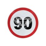 Наклейка обмежувач швидкості (90) діам.16