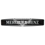 Наклейка з написом Mercedes-Benz (чорне тло) (силікон) 12х2,2