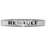 Наклейка з написом Renault (срібне тло) (силікон) 12х2,2