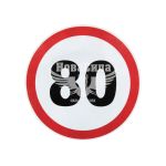 Наклейка обмежувач швидкості (80) діам.16