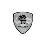 Наклейка логотип Skoda в формі щита (силікон) 6х5,3