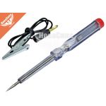 Тестер напруги пластиковий (Intertool) 6-24V (155мм.)