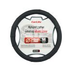 Чохол руля M шкіра чорний 37-39см. (CarLife) SW240M