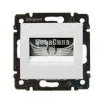 LEGRAND Valena Розетка комп'ютер + телефон RJ45 CAT6 + RJ11, білий, (без рамки)