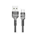 Кабель для зарядки моб. телеф. USB-A to Type-C (Brevia) 2м. чорний, Zip