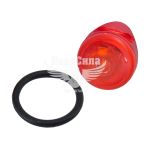 Ліхтар велосипедний (Greys) зад. LED 0,5W, вологозах, 2XCR2032, 3 реж. кріпл.