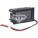 Вольтметр з проводом 6-12-24V (Зоря) 4,5х2,5см врізний