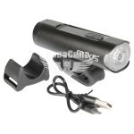 Фара велосипедна (Greys) 1xCree LED 500lm, кріпл. на кермо, 2400mAh, роб. до 80 год, дисплей