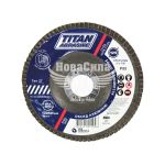 Диск шліфувальний пелюстковий 125x22мм P80 (TITAN Abrasive) (Т27)