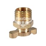 Клапан зливний латунний для компресорів1/4" вентиль баранчик (Intertool)