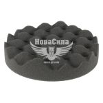 Губка профільована (APP) чорна d_0150 (h_2.5см. на липучку)
