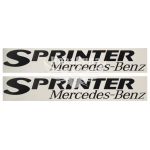 Наклейка на бік авто з написом SPRINTER (чорна) 96х15