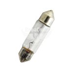 Лампочка 2-ох цокольна C5W біла 12V-5Вт SV8.5-8 37мм. (Brevia) (упак.-10шт.)
