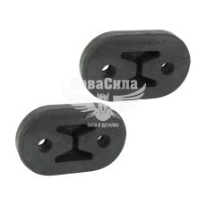 Резинка кріпл. глушника D. Lanos резонатора середня (Shikoo) (к-т. 2шт.)