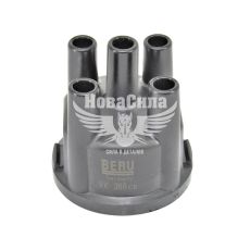 Кришка розподіл. запалення VW Golf II з83-92р.в. трамблера (Beru) (чорна)