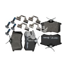 Колодки гальмівні VW Caddy III з04р.в. зад. (TRW) (Brembo) (без датчика)