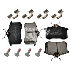 Колодки гальмівні VW Caddy III з04р.в. зад. (TRW) (Mapco) (підсилені, без датчика)