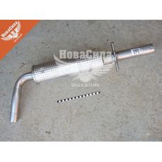 Глушник (резонатор) середній Skoda Octavia 1.6 з96-07р.в. (POLMO) (нерж.)