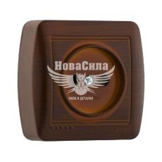 LEZARD DEMET Розетка одинарна б/з, античний кедр