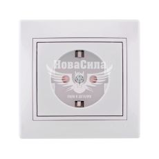 LEZARD MIRA Розетка одинарна з/з з захистом від дітей, білий