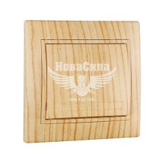 LEZARD MIRA Вимикач одинарний, дуб вибілений матовий