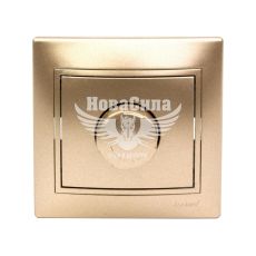 LEZARD MIRA Вимикач реостатного типу (діммер) 800W, світло-коричневий перламутр