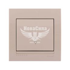 LEZARD DERIY Вимикач прохідний одинарний, крем