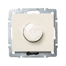 LEZARD RAIN Выключатель реостатного типа (диммер) 500W с фильтром, крем, (без рамки)